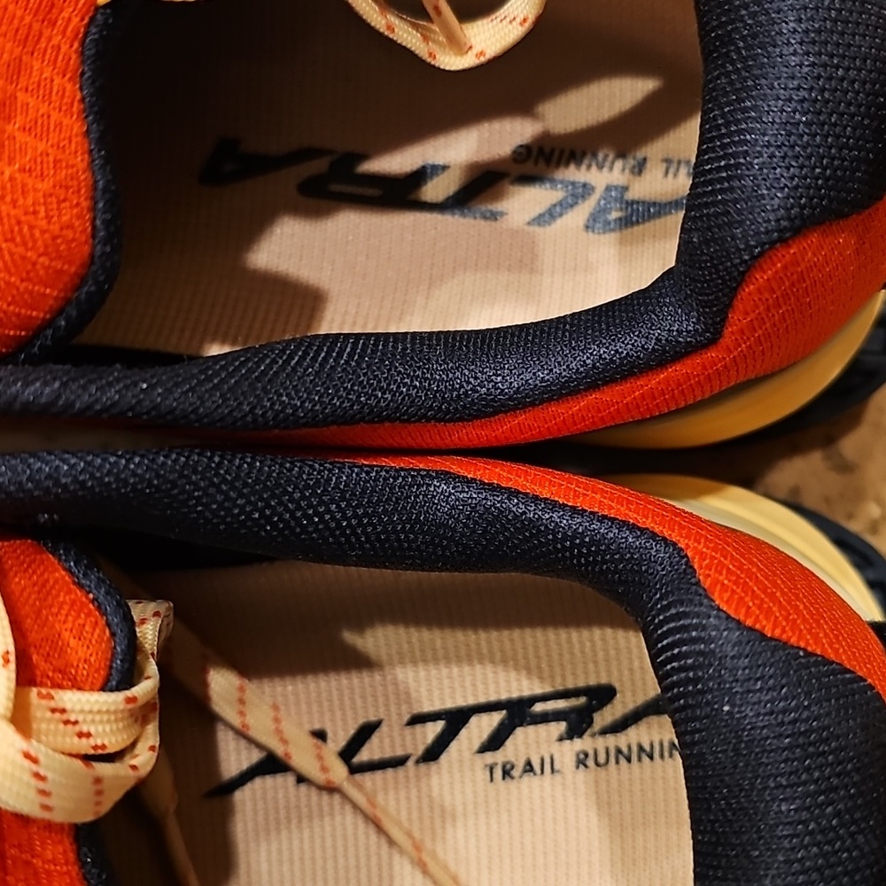Altra Lone Peak Trail Running Shoe Men's Red Orange/Black - Picture 3 of 12